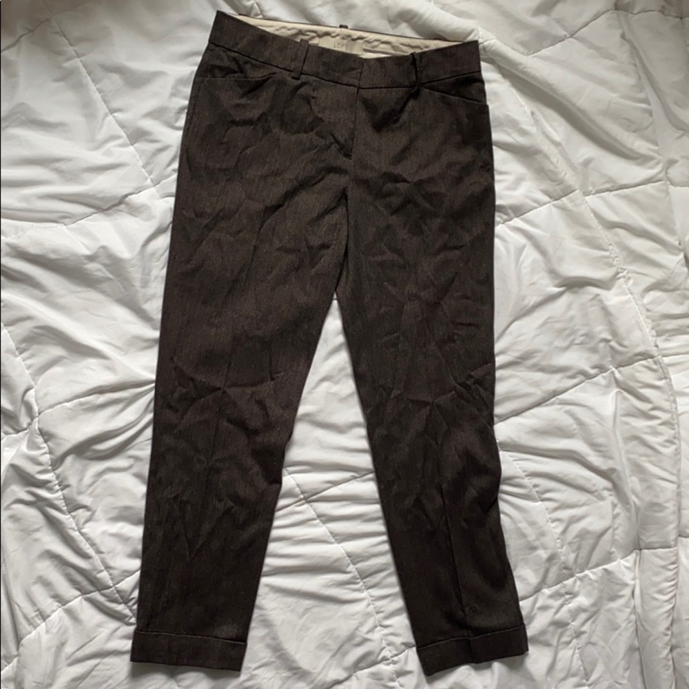 Ann Taylor Loft Brown Work Pants